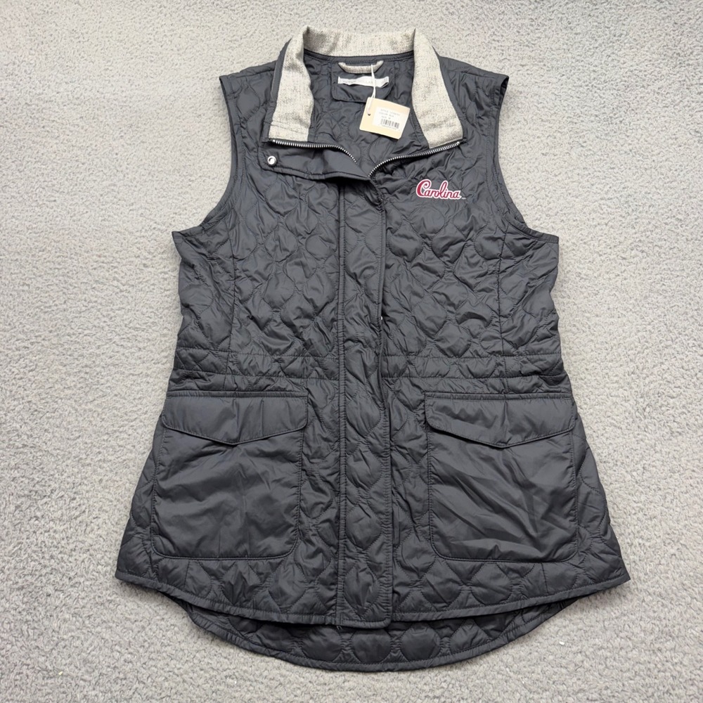 NWT Peter Millar LF22Z13 Womens Medium Addison Carolina Gamecocks Quilted Vest